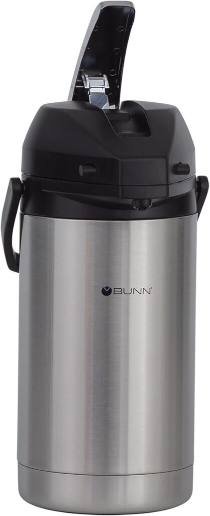 BUNN 32130.0000 3.0-Liter Lever-Action Airpot, Stainless Steel (Thrее Расk)