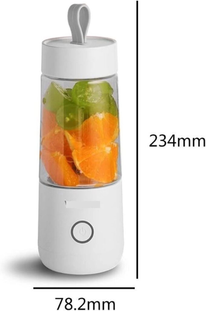 KRHINO Juicers, 350ml Portable Electric Vitamin Juice Cup Vitamer Fruit Juicer USB Charging Smoothie Blender Mixer Machine Home Travel Use