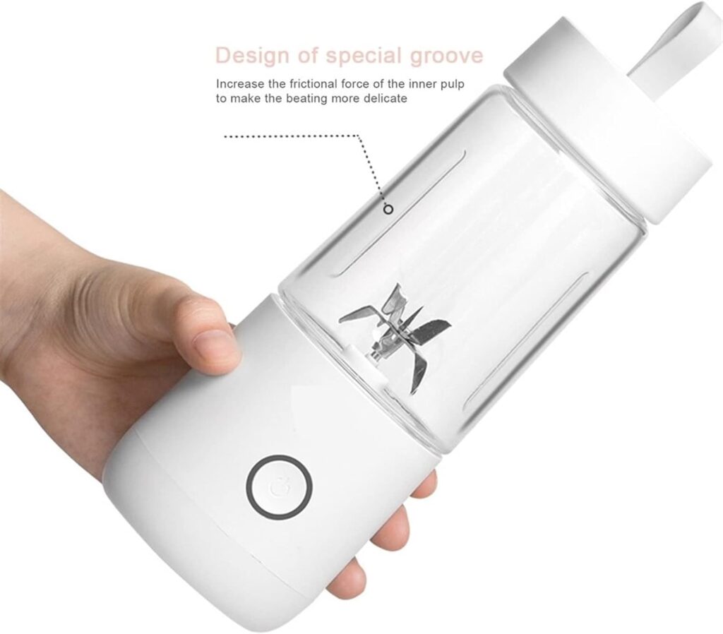 KRHINO Juicers, 350ml Portable Electric Vitamin Juice Cup Vitamer Fruit Juicer USB Charging Smoothie Blender Mixer Machine Home Travel Use