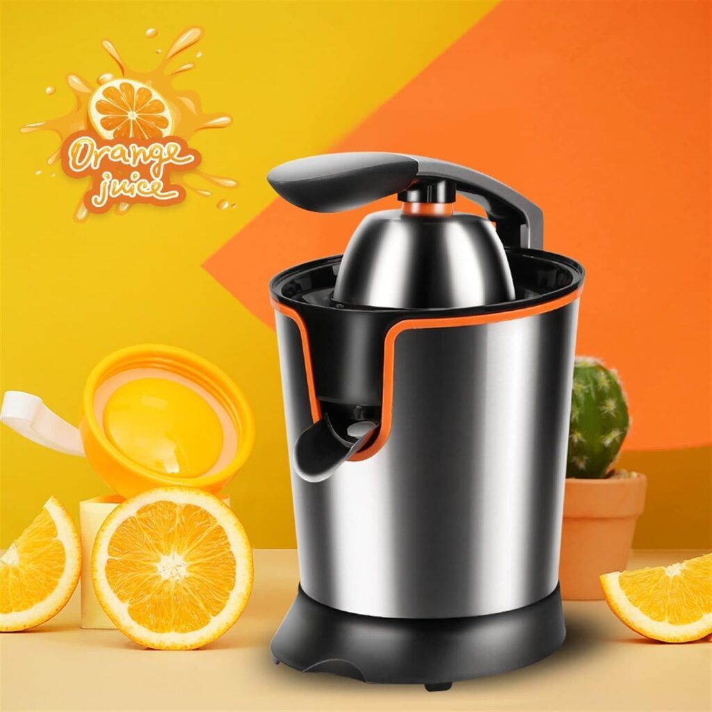 KRHINO Juicers, Slow Juicer Portable Electric Juice Extractor Lemon Fruit Juice Maker Blender Easy Clean Can Make Ice Cream Mini