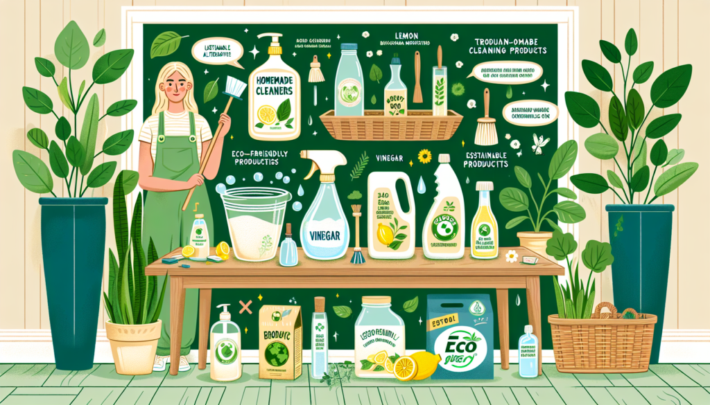 Can I Find Sustainable Alternatives For Home Cleaning Products And Supplies?