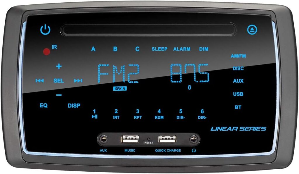 MAGNADYNE RV6200 AM/FM/BT/DVD Wall Mount RV  Camper Multimedia Receiver